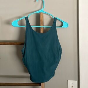 RARE lululemon ribbed high neck cropped align tank!